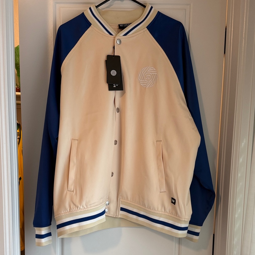 Cream and Blue San Diego FC jacket
